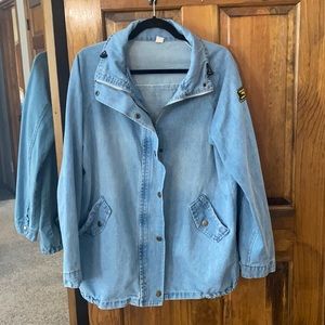 Oversized jean jacket